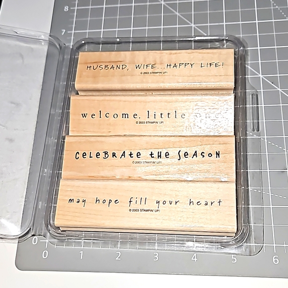 Fun Phrases rubber Stampin Up set - Picture 2 of 3